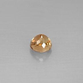 Tormalina naturale arancione da 0,64 ct, taglio rotondo, VVS-VS