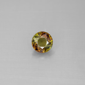 Tormalina naturale verde da 0,51 ct, taglio rotondo, VS