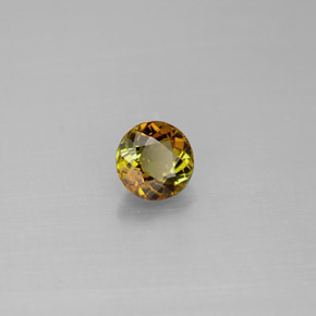 Tormalina naturale verde da 0,51 ct, taglio rotondo, VS