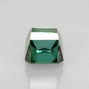 Tormalina naturale verde da 1,99 ct, taglio smeraldo, VVS