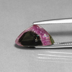 Tormalina naturale multicolore da 3,76 ct, trasparente, trasparente/traslucido