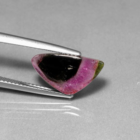 Tormalina naturale multicolore da 3,76 ct, trasparente, trasparente/traslucido