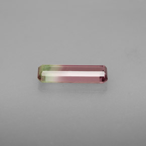 Tormalina naturale multicolore da 1,17 ct, taglio smeraldo, VS