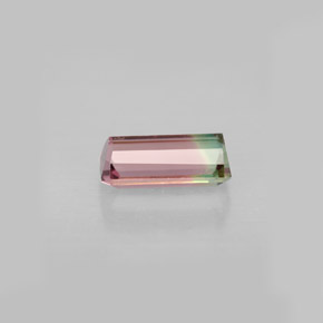 Tormalina naturale multicolore da 1,23 ct, taglio smeraldo, VVS-VS