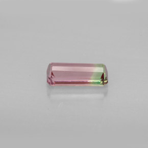 Tormalina naturale multicolore da 1,03 ct, taglio smeraldo, VVS-VS