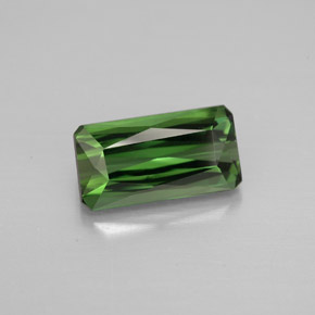 Tormalina naturale verde da 1,78 ct, taglio smeraldo, VVS