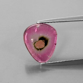 Tormalina naturale multicolore da 2,56 ct, trasparente, trasparente/traslucido