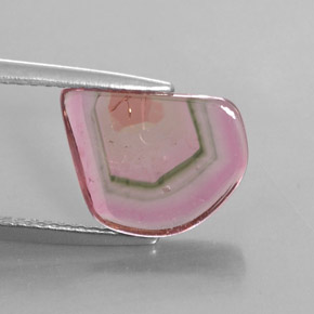 Tormalina naturale multicolore da 2,74 ct, trasparente, trasparente/traslucido