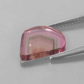 Tormalina naturale multicolore da 2,74 ct, trasparente, trasparente/traslucido