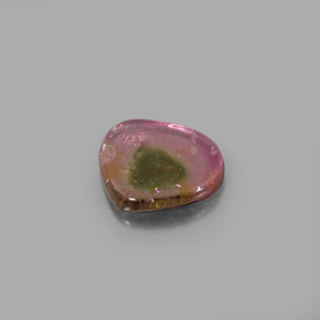 Tormalina naturale multicolore da 3,49 ct, trasparente, trasparente/traslucido