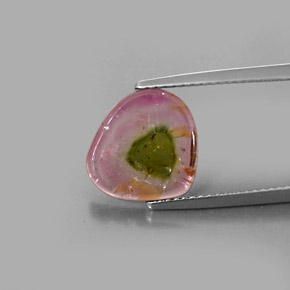 Tormalina naturale multicolore da 3,49 ct, trasparente, trasparente/traslucido
