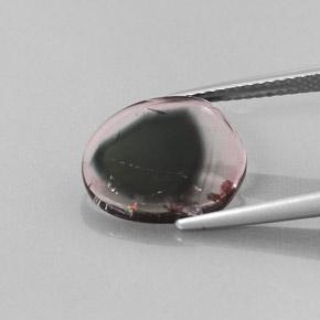 Tormalina naturale bicolore da 3,22 ct, forma fantasia, trasparente