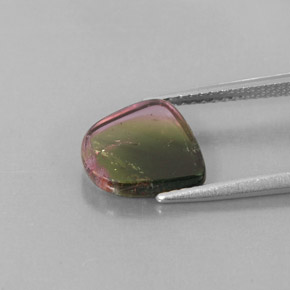 Tormalina naturale multicolore da 2,24 ct, trasparente, trasparente/traslucido