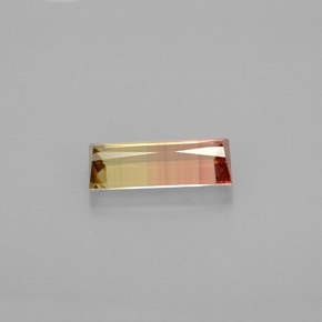 Tormalina naturale multicolore da 1,02 ct, baguette, VVS