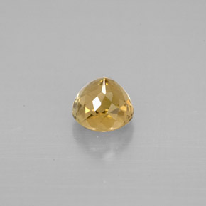 Tormalina naturale giallo da 0,90 ct, taglio rotondo, VVS