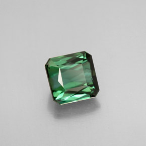 Tormalina naturale verde da 1,58 ct, taglio smeraldo, VVS-VS