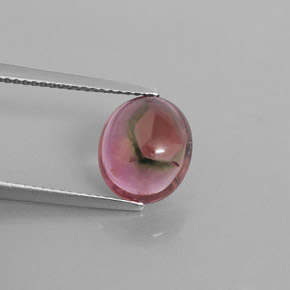 Tormalina naturale multicolore da 3,33 ct, trasparente, trasparente/traslucido