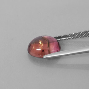 Tormalina naturale multicolore da 3,33 ct, trasparente, trasparente/traslucido