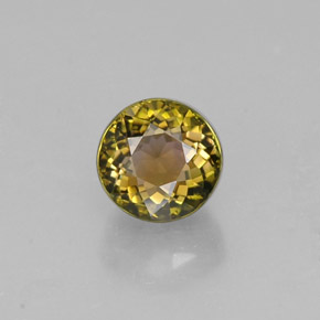 Tormalina naturale multicolore da 1,14 ct, taglio rotondo, VVS
