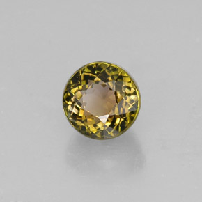 Tormalina naturale multicolore da 1,14 ct, taglio rotondo, VVS