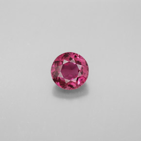 Tormalina naturale rosa da 0,89 ct, taglio rotondo, VVS
