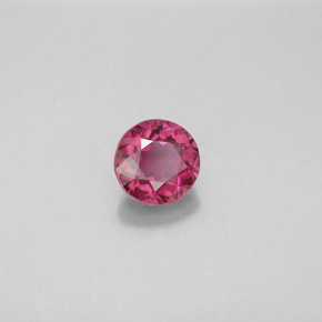 Tormalina naturale rosa da 0,89 ct, taglio rotondo, VVS
