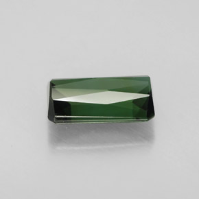 Tormalina naturale verde da 2,15 ct, taglio smeraldo, VVS