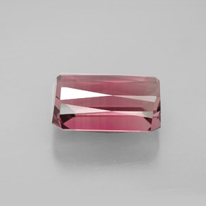 Tormalina naturale rosa da 4,77 ct, taglio smeraldo, VVS