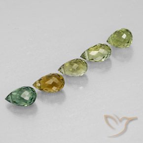 Gemme di Tormalina Multicolore naturale da 2.45 ct, Taglio briolette, VVS-VS