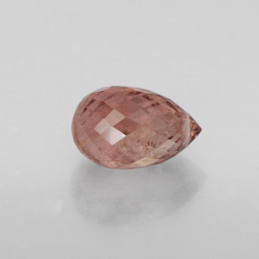 Tormalina naturale rosa da 1,31 ct, briolette, VS-SI