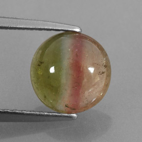 Tormalina naturale multicolore da 1,86 ct, trasparente, trasparente/traslucido
