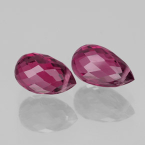 Tormalina naturale rosso da  ct, briolette, VS