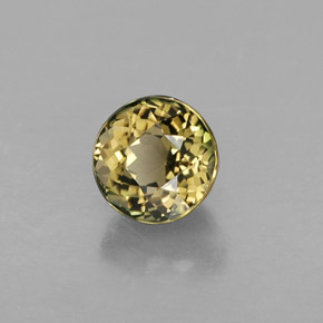 Tormalina naturale multicolore da 0,92 ct, taglio rotondo, VVS