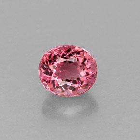 Tormalina naturale rosa da 0,73 ct, taglio ovale, VVS