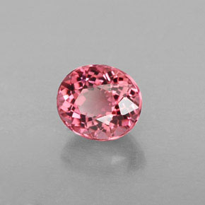 Tormalina naturale rosa da 0,73 ct, taglio ovale, VVS
