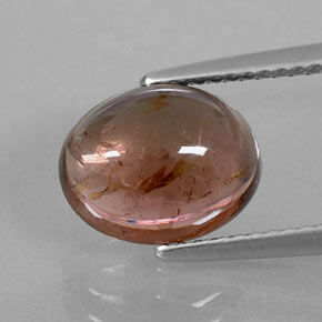 Tormalina naturale marrone da 3,30 ct, trasparente, trasparente/traslucido