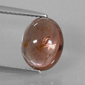 Tormalina naturale marrone da 3,30 ct, trasparente, trasparente/traslucido