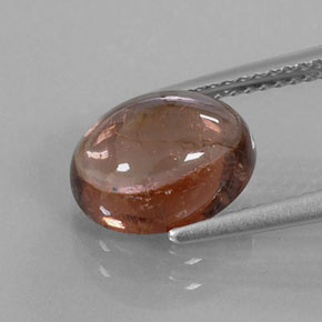 Tormalina naturale marrone da 3,30 ct, trasparente, trasparente/traslucido