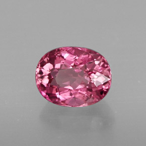 Tormalina naturale rosa da 1,32 ct, taglio ovale, VS