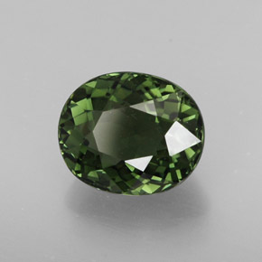 Tormalina naturale verde da 2,05 ct, taglio ovale, VVS-VS