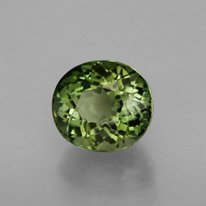 Tormalina naturale verde da 1,94 ct, taglio ovale, VVS