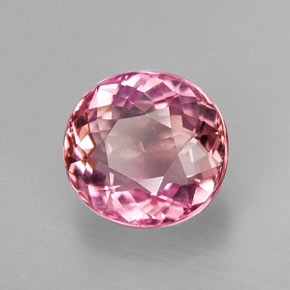 Tormalina naturale rosa da 2,38 ct, taglio ovale, VS