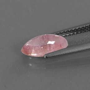 Tormalina naturale rosa da 1,32 ct, trasparente, trasparente/traslucido