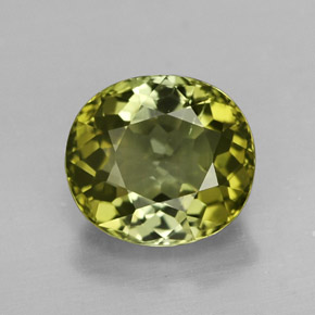 Tormalina naturale verde da 2,46 ct, taglio ovale, VVS-VS