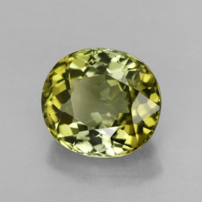 Tormalina naturale verde da 2,46 ct, taglio ovale, VVS-VS
