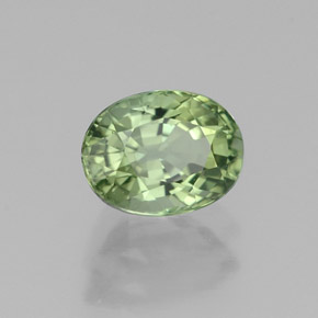 Tormalina naturale verde da 1,05 ct, taglio ovale, VVS