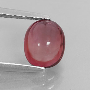 Tormalina naturale rosa da 1,48 ct, trasparente, trasparente/traslucido