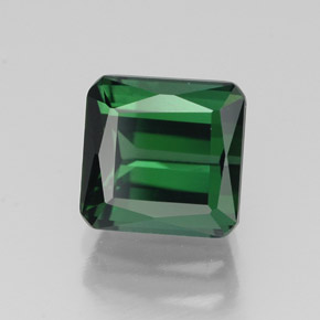 Tormalina naturale verde da 2,08 ct, taglio smeraldo, VVS