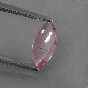 Tormalina naturale rosa da 1,21 ct, trasparente, trasparente/traslucido