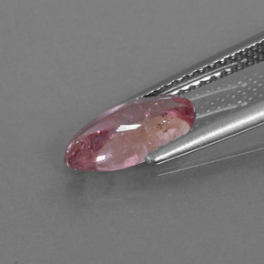 Tormalina naturale rosa da 1,21 ct, trasparente, trasparente/traslucido